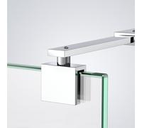 Heilmetz Barra di stabilizzazione per doccia,70-120 cm Supporto da parete per doccia estensibile, cabina doccia per cabine doccia con spessore del vetro di 8-10 mm (1 pezzo)