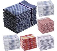 Heim24h - Set di 5 strofinacci 100 x 50 cm, colore: Nero