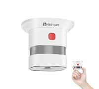 HEIMAN Mini Rilevatore di Fumo da 10 Anni Allarme Fumo con Sensore Fotoelettrico Indipendente EN14604 con certificazione CE (1 pezzi)