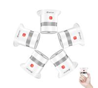 Heiman Mini Rilevatore di Fumo - Red Dot Design Award - Certificato TÜV EN 14604, CE, UKCA, DBI e RoHS, Sensore Fotoelettrico, Batteria 10 Anni Sostituibile, Test & Silenzio (5 PCS)