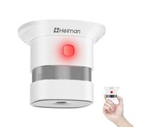 HEIMAN Mini Rilevatore di Fumo - Red Dot Winner - Certificato CE DBI UKCA RoHS, Sensore Fotoelettrico, Batteria Sostituibile, Funzione Test e Silenzio, Durata 10 Anni, Conforme a EN 14604 (1 PCS)