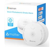 Heiman Rilevatore di fumo Matter con sensore di temperatura e umidità, S1-TM