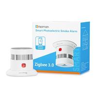 Heiman Rilevatore di fumo Smart HS1SA-E Plus, rilevatore di fumo che richiede un hub Zigbee 3.0, rilevatore di incendio con sensore fotoelettrico, domotica, supporta ZHA e Z2M per Home Assistant