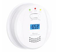 Heiman Rilevatore di monossido di carbonio, EN 50291, CO Allarme con Digital Display CO sensore, display digitale con batteria-HM-723ESY