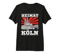 Heimat Colonia: Design con Panorama Reno e Colonia Maglietta Premium