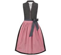 Heimatgwand Dirndl Hannah Vestito per Occasioni Speciali, Grigio Scuro, 44 Donna