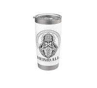 Heimdall dio vichingo della mitologia norrena rune Heimdal Bicchiere termico in acciaio inox doppia parete