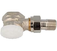 Heimeier 3711-02.000 V-exakt II - Rubinetto termostatico in bronzo nichelato, 1/2" (Filettatura interna 1,27 cm), kvs 0,86