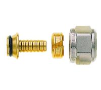 Heimeier Raccordo a Compressione Nichelato per Tubo Plastica 20x2 MM E G 3/4 Ag
