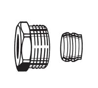 HEIMEIER Raccordo a compressione per tubo in rame o acciaio di precisione, 2201-12.351, Universal [Raccordi per riscaldamento]