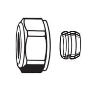 HEIMEIER Raccordo a compressione per tubo in rame o acciaio di precisione, 3831-18.351, Universal [Raccordi per riscaldamento]