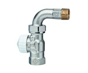 Heimeier Termostato Valvola Base V-exact II DN15 con Gomito di Fissaggio, 1 pz