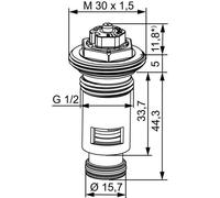 Heimeier Thermostat-Oberteil VHV8S per Lyngson