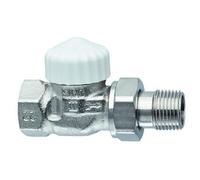 Heimeier Thermostat-Ventilunterteil V-Exact II " Corto ", Durchg DN10, Nichelato