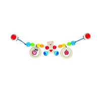 Heimess Pram Chain Bear with Heart with Clips