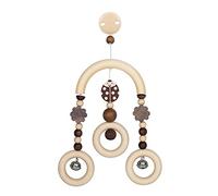 Heimess, Sonaglino in legno con clip per passeggino, Marrone (braun)