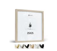 Heimlich® - Cornice - 25x25 cm, Legno di quercia - Piccola cornice quadrata con copertura in foglio di plastica - Solo esposizione da parete