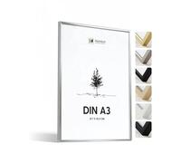 Heimlich® - Cornice - A3 29,7x42 cm, Alluminio, Argento - Cornici per Poster - Solo per Espositore a Parete