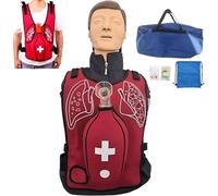 Heimlich - Gilet da allenamento per manovra, simulatore di ostruzione delle vie aeree con pressione di feedback regolabile, per adulti e bambini, per esercitazioni di soccorso di soffocamento (taglia