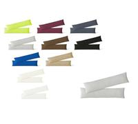 heimtextil - Federa per cuscino in jersey, set risparmio con chiusura lampo, alta qualità, Cotone, argento, 40 x 145 cm