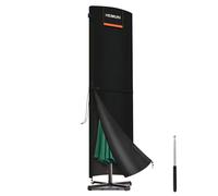 HEIMUNI Copertura per ombrellone, grande ombrellone a sbalzo da giardino, diametro 3-5 m, resistente in tessuto Oxford 420D, impermeabile, anti-UV, con asta