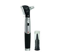 HEINE - Otoscopio Mini 3000 F.O. LED, in confezione con 5 specula monouso, manico ricaricabile, nero