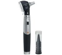 HEINE - Otoscopio Mini 3000 F.O. LED, in confezione con 5 specula monouso, manico ricaricabile, nero