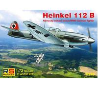 Heinkel 112b Luftwaffe (3 Decal V. For Luftwaffe, Romania) 1:72 Plastic Kit
