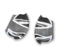 Heinmo Auto Porta Interna Maniglia Pannello della CoPer tura Autoadesivo della Decorazione Per Cooper F54 Clubman F55 F56 Hatchback F60 Countryman 2014-2023 (2pcs)