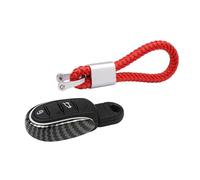 HEINMO Chiave Per auto Smart Remote Fob Cover Shells Chain Case Portachiavi Portachiavi Corda chiave Per Cooper F Series F54 F55 F56 F57 F60 Clubman Countryman Sostituzione chiave (Carbon+Red)