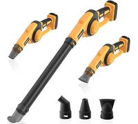 HEINPRO Soffiatore per foglie senza fili compatibile con batteria Dewalt max 20 V fino a 200 MPH, piccolo soffiatore elettrico per foglie, modalità 3 velocità, mini soffiatore per foglie alimentato a
