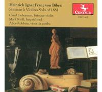 Biber, Heinrich Ignaz Franz Vo - Sonatae A Vilino Solo Of 1681