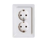 Heinrich Kopp 917213007 Kopp Schuko-Steckdose 2f 16A Obj.2002 arktis-weiß