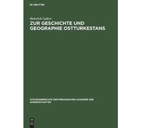 Heinrich Lüders Zur Geschichte Und Geographie Ostturkestans (Copertina rigida)