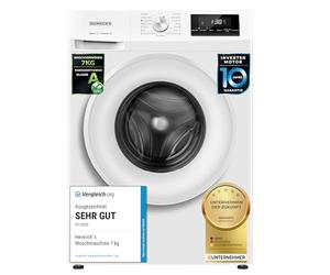 Heinrich´s Lavatrice, 7 kg, 15 programmi, 1400 giri/min., Aqua-Stop, display LED, con timer, con sicurezza bambini, motore inverter durevole i efficienza energetica A, bianco