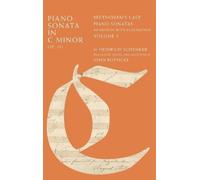Heinrich Schenker Piano Sonata in C Minor, Op. 111 (Copertina rigida)