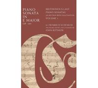 Heinrich Schenker Piano Sonata in E Major, Op. 109 (Copertina rigida)