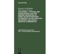 Heinrich Von Holleben Pa Geometrische Analysis, Teil 1: Anlei (Copertina rigida)