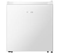 HEINRICHS, frigorifero per bevande, 45 l, piccolo e compatto, silenzioso: 41 db con congelatore, mini frigorifero con congelatore, perfetto per ufficio, campeggio, giardino, esterno (bianco alpino)