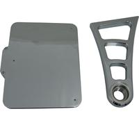 Heinz Bikes Side Mount, portatarga male Cromato