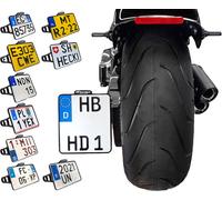 Heinz Bikes Side Mount, portatarga male Nero