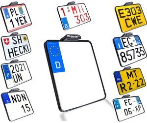 Heinz Bikes Slip-Inn, portatarga male Cromato