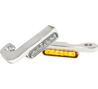 Heinz Bikes Stripes, indicatori di direzione a manubrio male Cromato