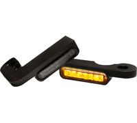 Heinz Bikes Stripes, indicatori di direzione a manubrio male Nero