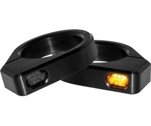 Heinz Bikes ZC-Line Micro, indicatori di direzione a forcella 39-41 mm male Nero