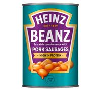 Heinz Fagioli al forno e salsicce di maiale di grandi dimensioni 415g
