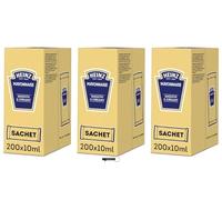 Heinz Maionese, Cremosa e Vellutata, 3 Confezioni da 200 Bustine da 10 ml, con Portachiavi italy shop service