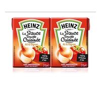 Heinz salsa di pomodoro aglio e cipolle, 2 x 210 g, mattone, 4 pezzi