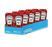 Heinz Salsa Tomato Ketchup Zero, 425g (10 Confezioni)