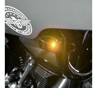 HeinzBikes, indicatori di direzione anteriori ST Nano. Neri 22-24 FXLRST Low ...